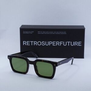 🕶️ New RetroSuperFuture SECOLO 3627 HT6 Sunglasses - Havana Frame, Green Lenses